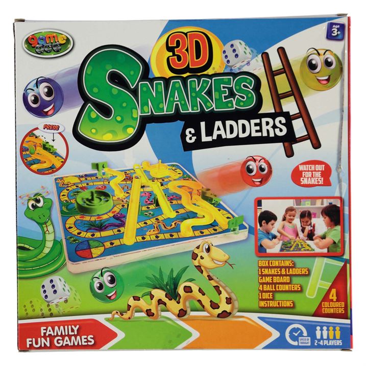 3d Snakes And Ladders Game Instructions